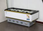 Horizontal island cabinet commercial direct cooling refrigeration and freeze