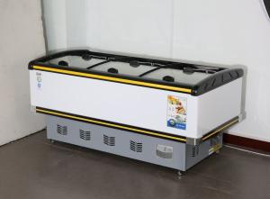 Quality Horizontal island cabinet commercial direct cooling refrigeration and freeze display cabinet wholesale