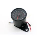 CE DC 12 Volt Tachometer , Retro Round Digital Motorcycle Speedometer