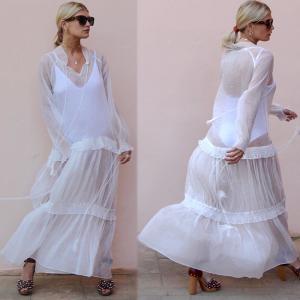 Quality Clothing Fashion Women See-Through Sexy Beach Cover Up Dresses wholesale