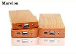 Thinnest Portable Wooden Power Bank , Wooden Phone Charger 4000mAh 125*65*10mm