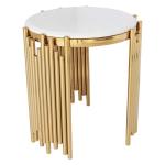 Light Luxury Round Side Table Living Room Furniture Round Tubular