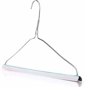 Quality 18inch Notched Shape Wire Shirt Hangers For Dry Cleaners wholesale