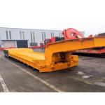 3 Axle 80ton Detachable Gooseneck Lowbed Semi Trailer Heavy Duty Lowboy Trailer