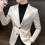 Customized Deerskin Single-Breasted Two Button Suit Blazer for Men's Business