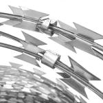 Fence Barbed Wire Galvanized Protection Steel Wire 500 Meters Razor Blade