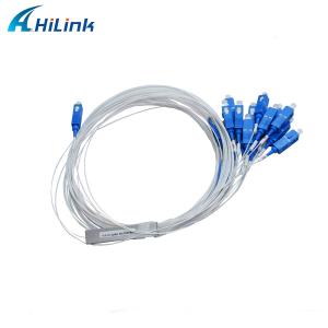 Quality SC/UPC Connector 1x16 PLC Splitter ABS Type Mini Tube 0.9M Fiber Optical Splitter wholesale