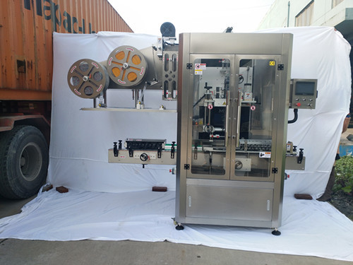 Sleeve Labeling Machine Label Speed 30-400 Pcs/min for Versatile Labeling of Bottles Cans Tubes Jar Barrels