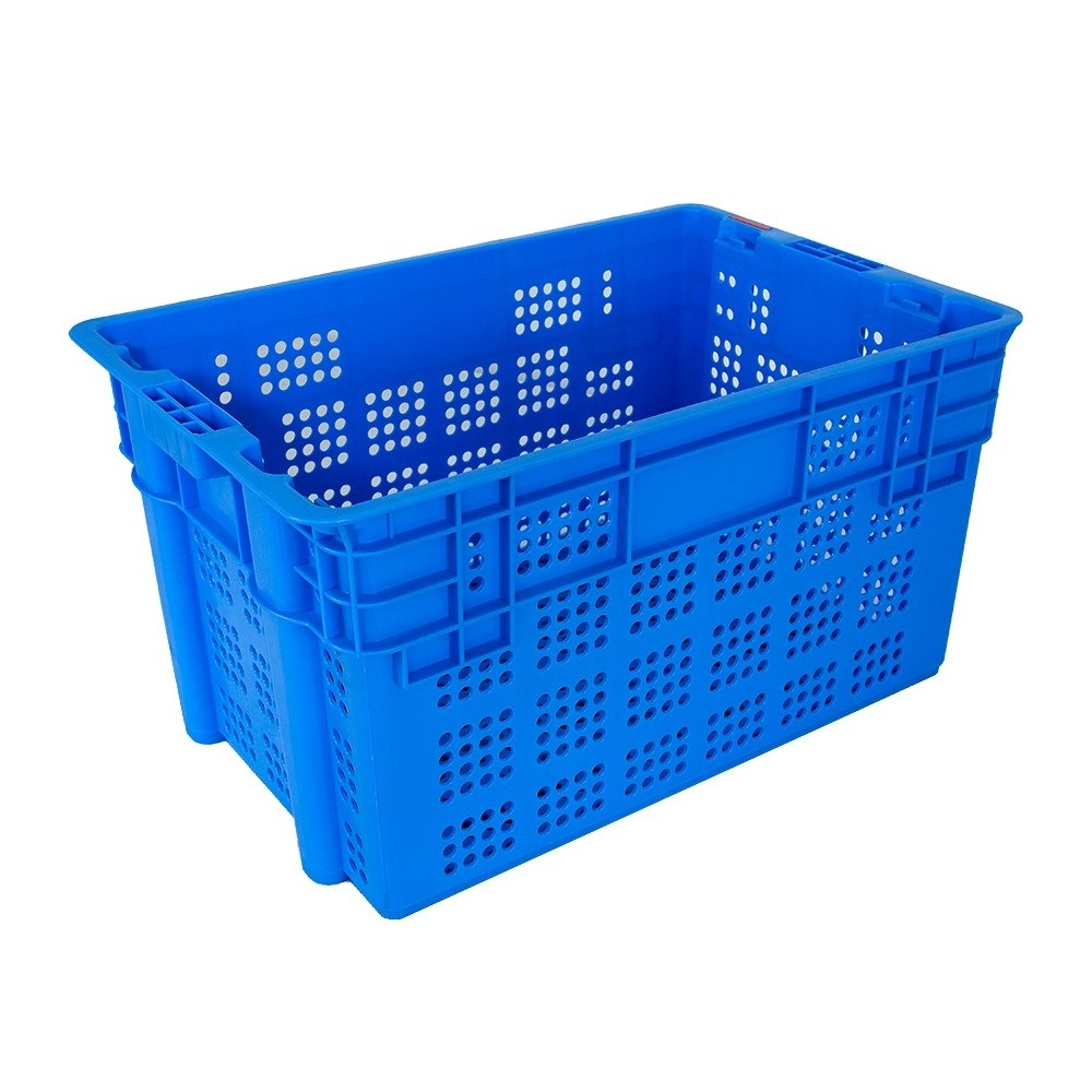 Customized Logo Mesh PP Crate for Stacking and Nesting Agricultural Vented Mesh Box