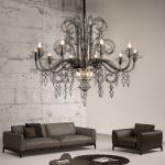 American Retro Iron Art Baroque Art Personality Hotel retro Gloria Chandelier(WH