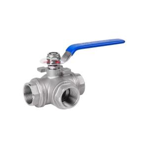 Quality DN15-DN100 L Type Three Way SS304 Ball Valve Normal Temperature wholesale