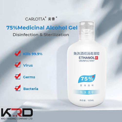 Hand Sanitizer Medicinal Alcohol 75% Gel Disinfection With Against Germs Hand