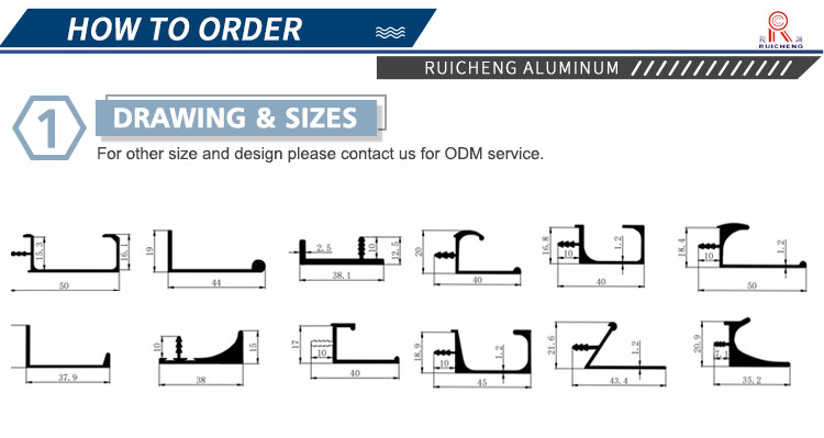 0.65mm Aluminium Handle Profile , T8 G Profile Handle Black Powder Coated