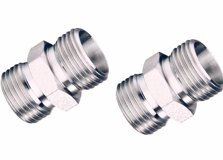 in Stock Hydraulic Tube Fitting Metric 24deg Cone Carbon Steel Metric Hydraulic Fittings