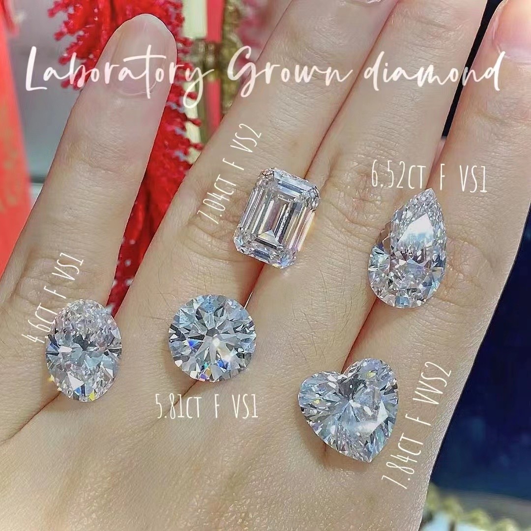 IGI Certified cvd synthetic diamonds Pear Loose Diamonds jewelry design lab made diamonds