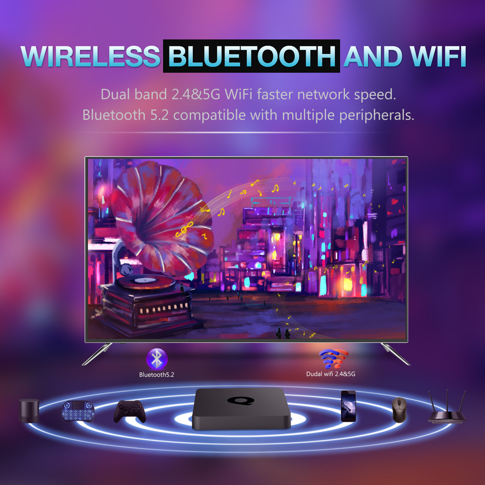 Android 10 H313 North American IPTV 4k Streaming Android TV Box