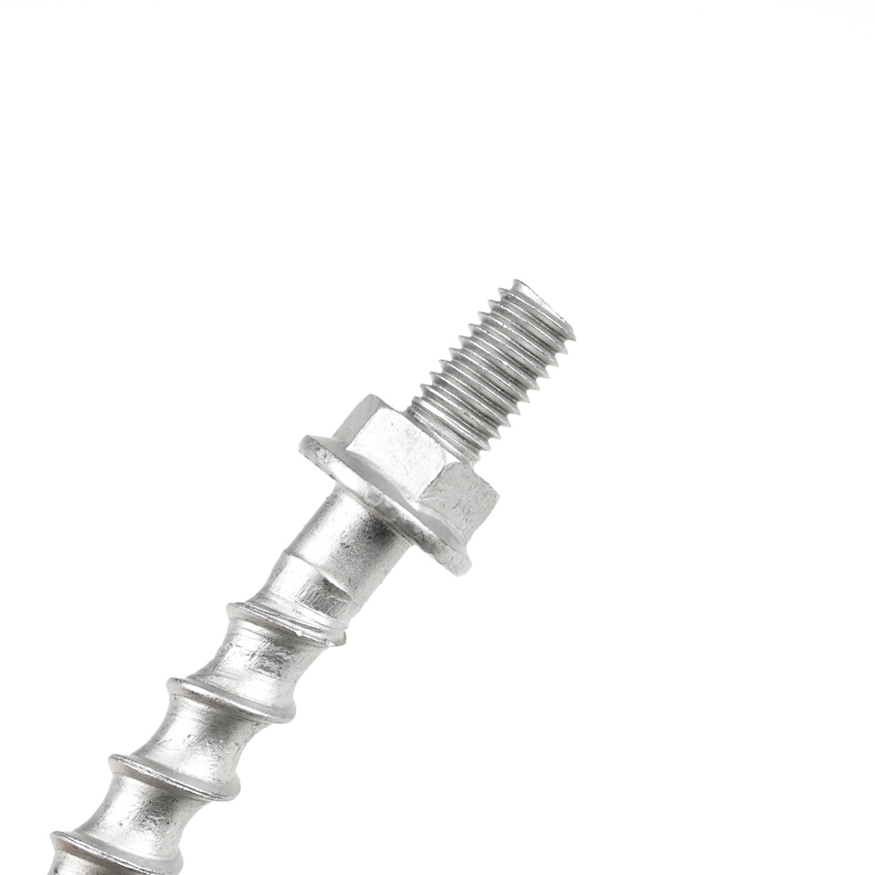 JIS Standard M8 Double Thread Hex Flange Head Self Tapping Concrete Ceiling Anchor Bolts