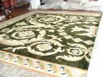 Large Handmade Woollen Carpet , Wool Oriental Rugs Pile Height 11-17mm