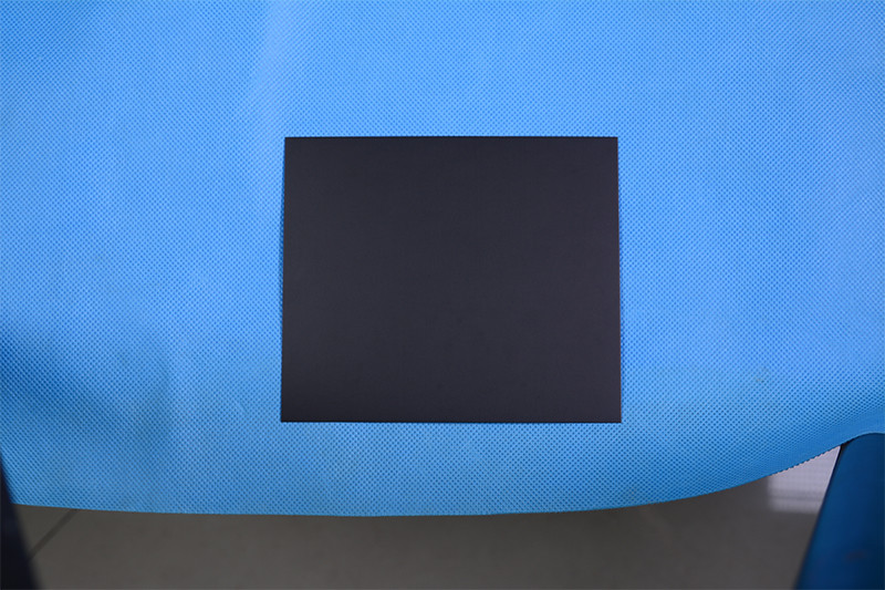 C157 Black low gloss palm print backing sheet