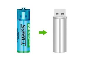Quality Full high capacity USB rechargeable 1.5V 1000mAh li ion battery No. 5 AA battery wholesale