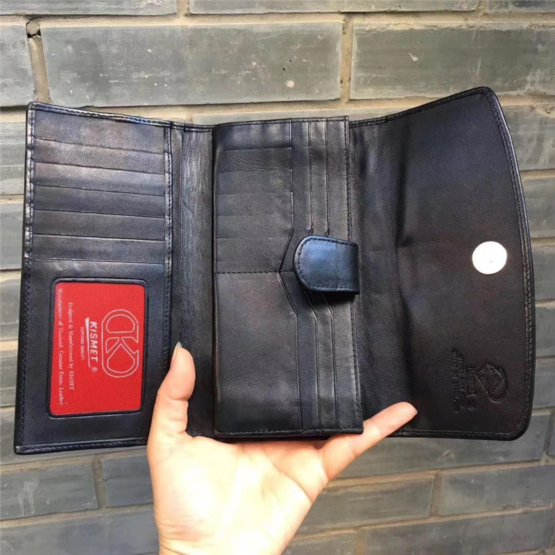 Authentic Stingray Skin Female Long Flower Trifold Wallet Genuine Leather Lady Large Clutch Bag Women Floral Coin Purse