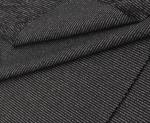 Cationic Stripes Grey Yarn Dyed Knit Fabric 280 GSM 87% Polyester 13% Spandex