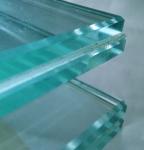 Polished Edge Clear Laminated Tempered Glass Customized