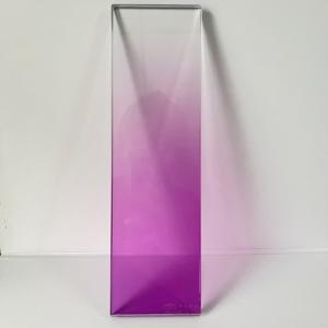 Quality White Purple Gradient Glass Laminated Stained Fused Art Glass wholesale