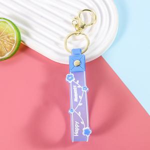Quality Soft And Bpa Free Silicone Keychain Pendants Wrist Keychain Bracelet Gifts for Girls wholesale