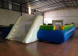 Quality Waterproof PVC fabric Inflatable football Soccer Field Big Party Inflatable Soccer pitch for ball game wholesale