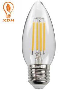 Quality C35 4W led filament bulb 220-240V E27 led filament candelabra bulb wholesale