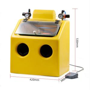 Quality 220V Antique Gold And Silver Sandblasting Machine Frosted Glass wholesale