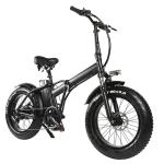 Electric City Bike Electric Folding Bike 20 Inch Fat Tire Ebike 7 Speed 48V 500W