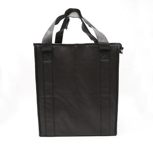 Quality Top grade superior quality pp non woven black handle cooler bag thermal bag wholesale