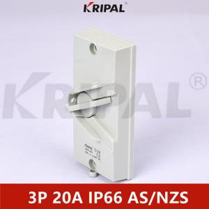 Quality IP66 440V 20A Single Phase Weatherproof Isolating Switch Outdoor wholesale