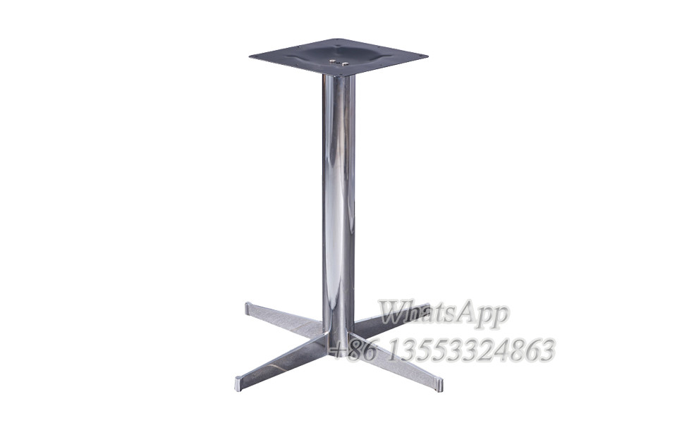 Modern Restaurant Marble Table Base Chrome Material (YT-146)