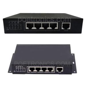 Quality POE-S104TG 4 Port IEEE 802.3at Gigabit 25W POE Switch (48V/2A External Power Supply) wholesale