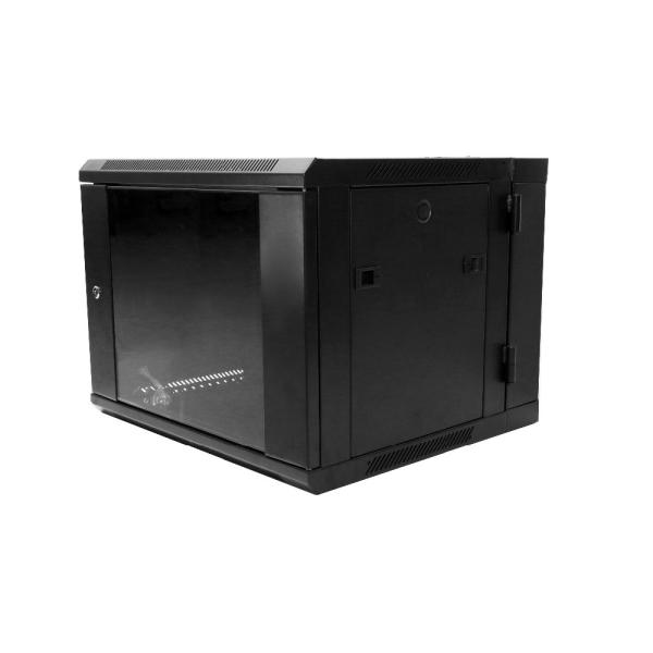12u Wall Mounted Data Cabinet , 19 Inch Server Rack Cabinet SPCC Cold Rolled
