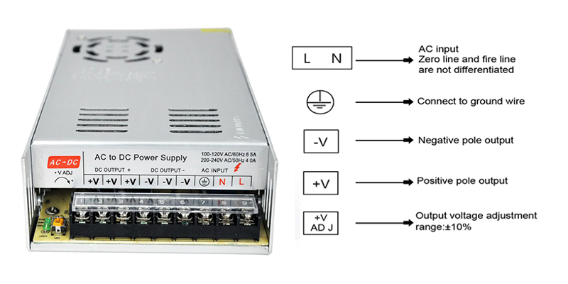 360W 30A Switch Power Supply For LED Lighting Universal Voltage Regulator Drive Power