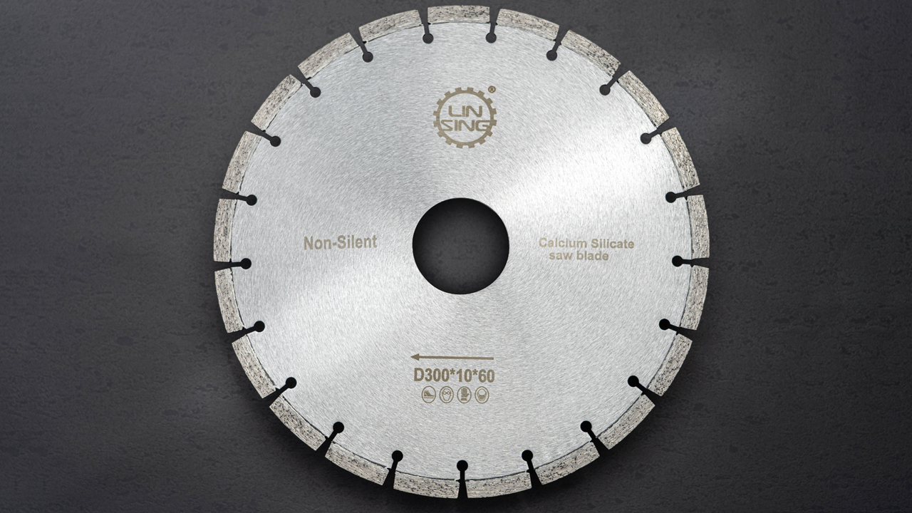 Silver Professional 12inch Diamond Circular Saw Blade For Calcium Silicate Cutting Disc