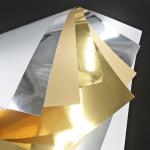 Vacuum Metallized Golden Foil Paper Label Printing Paper 58GSM