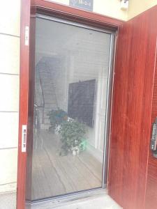 Quality Trackless Fiber Gray Net Folding Mosquito Screen Door 200*280cm wholesale