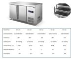 Restaurant 180L Under Counter Refrigerators Stainless Steel 304