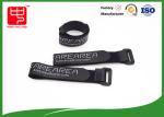 Black Non Slip Battery Straps Custom Logo , Rubber Coated