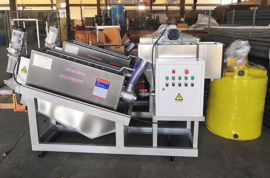 Waste Water Treatment Screw Dehydrator No Shake Small Noise Long Lifetime
