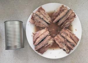 Quality Common Canned Fish Products , OEM Canned Mackerel Fish In Brine / Oil wholesale