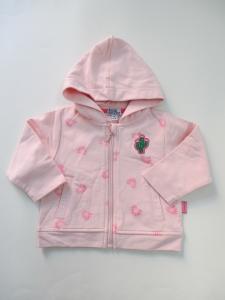Quality Zipper Closure Polyester Cute Baby Girl Jackets Warm Hoodie wholesale