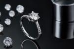1.30CT White Moissanite And Sapphire Platineve Diamonds Jewelry Engagement Women