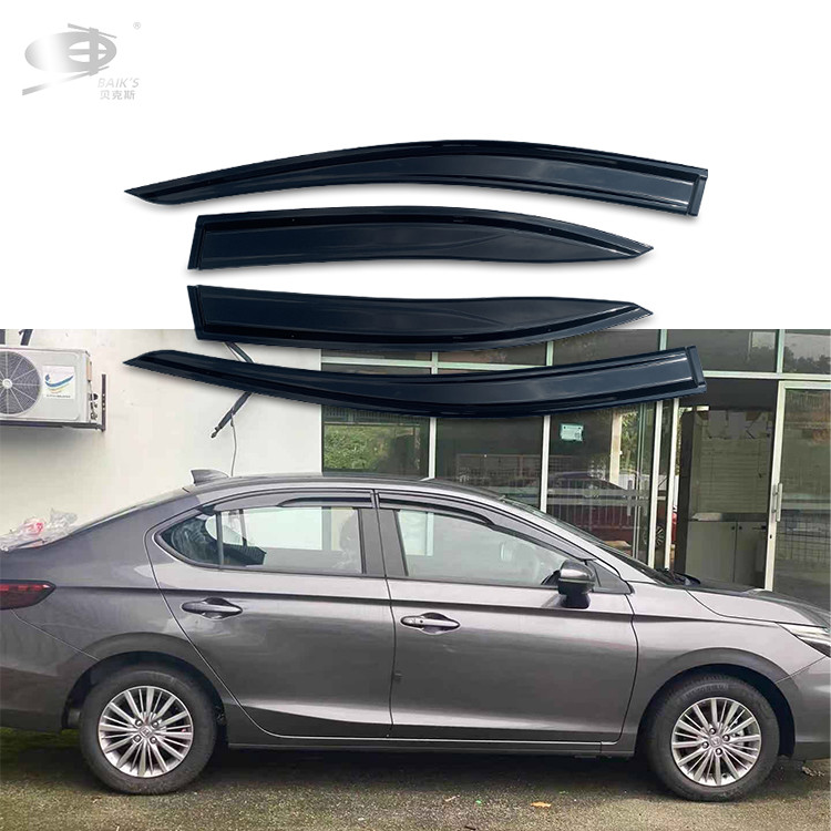 Dark Smoke Custom Rain Guards , Side Window Vents For Cars