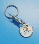 caddy coin key chain, trolley coin keychains, coin holers